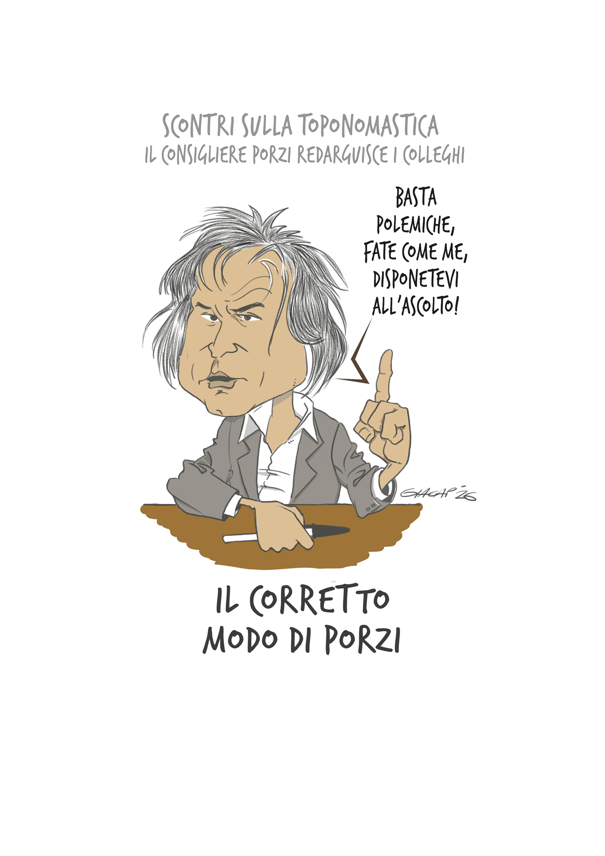 il corretto modo di porzi